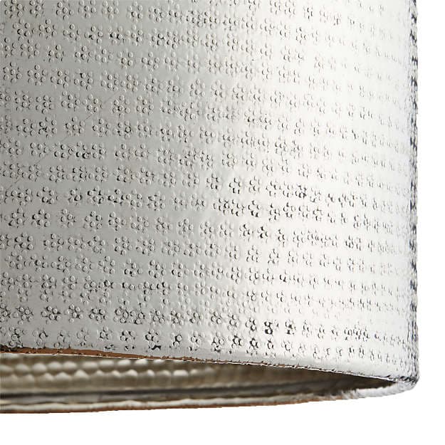 Подвесной светильник Crate and Barrel Rodan Hammered Metal Drum Pendant Crate and Barrel