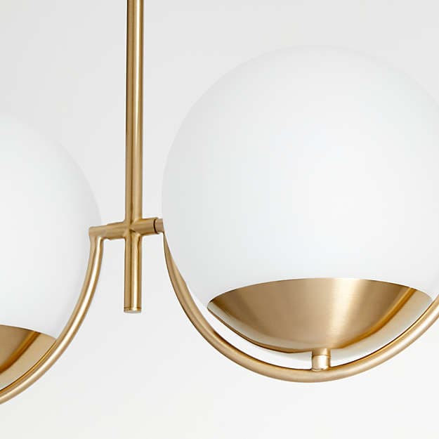 Подвесной светильник Crate and Barrel Rondure Three-Globe Pendant Light Crate and Barrel