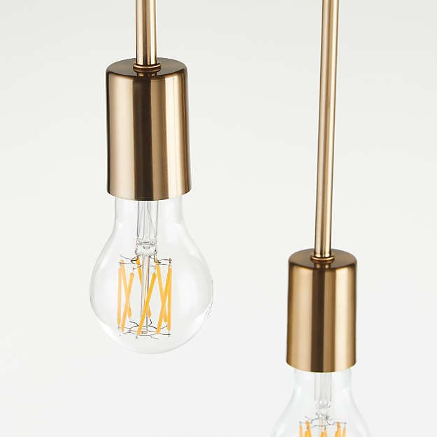 Подвесной светильник Crate and Barrel Salerno 5-Arm Pendant Light — фото 10