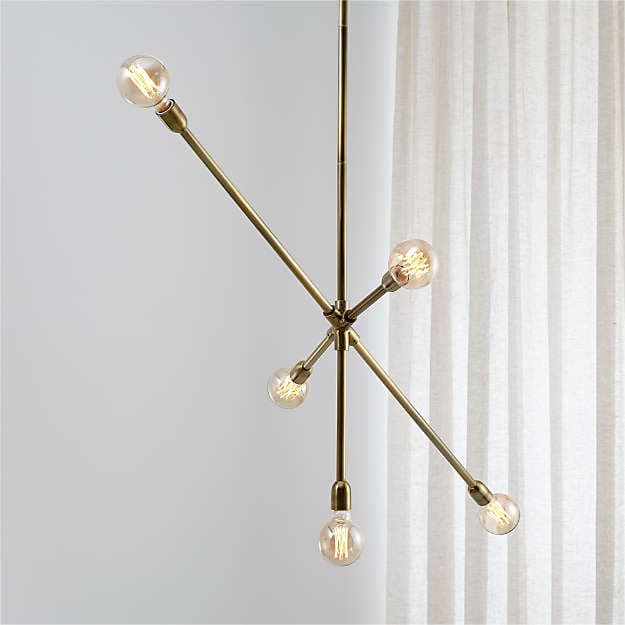 Люстра Crate and Barrel Thalia 5-Arm Chandelier Crate and Barrel