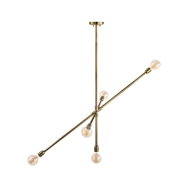 Люстра Crate and Barrel Thalia 5-Arm Chandelier
