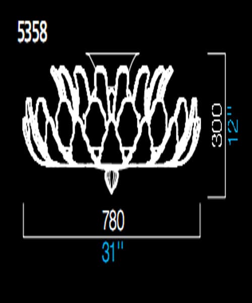Потолочный светильник Barovier&Toso 5358 Barovier&Toso