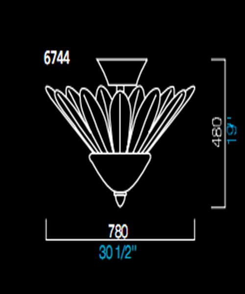 Потолочный светильник Barovier&Toso 6744 Barovier&Toso