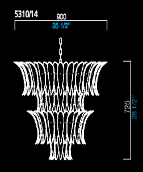 Подвесной светильник Barovier&Toso 5310/14 Barovier&Toso