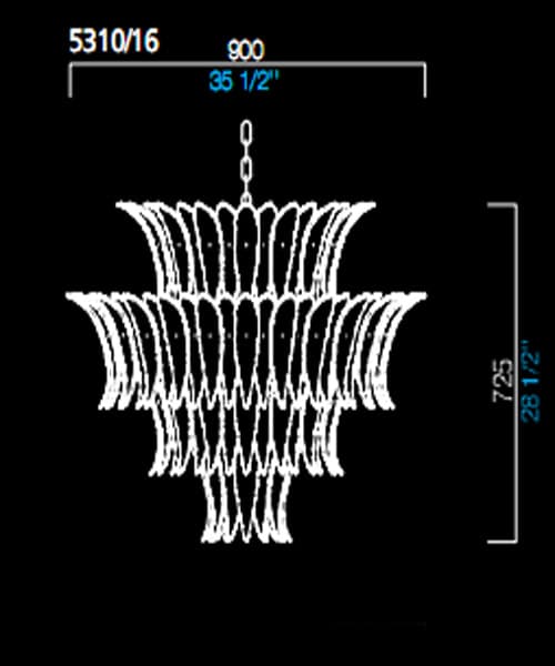 Подвесной светильник Barovier&Toso 5310/16 Barovier&Toso