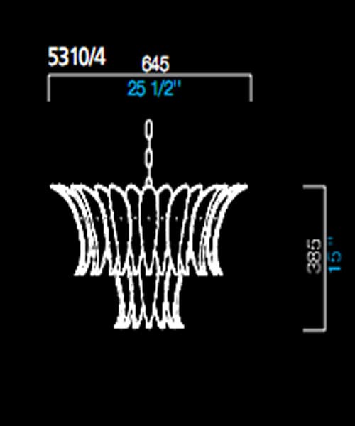 Подвесной светильник Barovier&Toso 5310/4 Barovier&Toso
