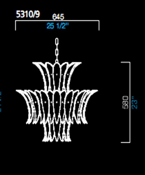 Подвесной светильник Barovier&Toso 5310/9 Barovier&Toso