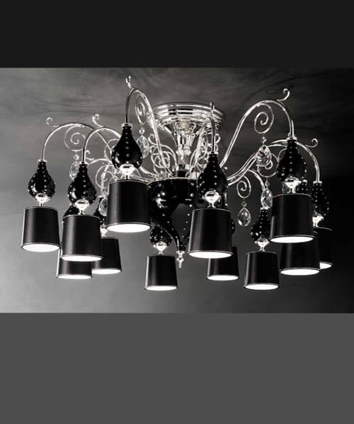 Потолочный светильник Masiero Luxury Black Grace PL 12