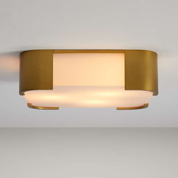 Потолочный светильник Crate and Barrel Louis Rectangular Flushmount Light Crate and Barrel