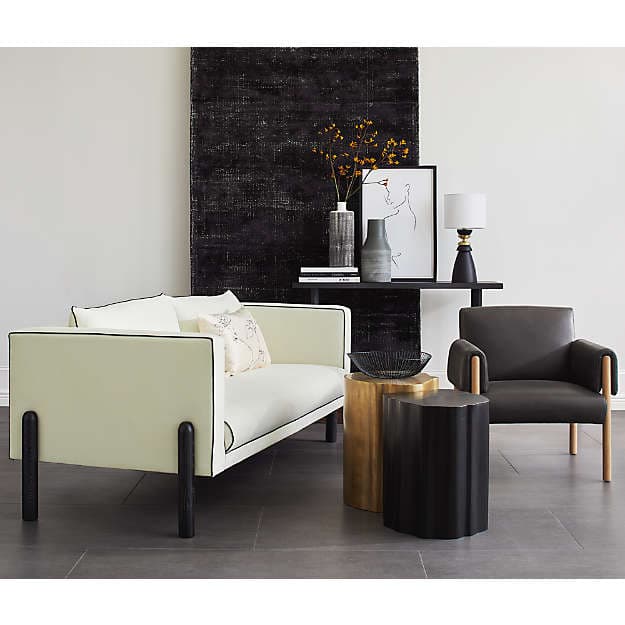 Настольная лампа Crate and Barrel Olsted Wood and Metal Table Lamp Crate and Barrel