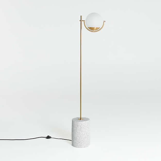 Торшер Crate and Barrel Rondure Globe Floor Lamp Crate and Barrel