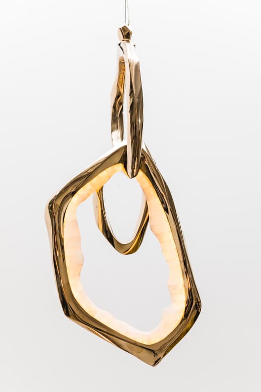 Подвесной светильник Markus Haase Bronze and Onyx Circlet Pendant Markus Haase