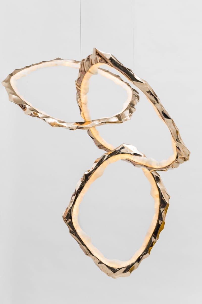 Подвесной светильник Markus Haase Bronze and Onyx Circlet Chandelier Markus Haase