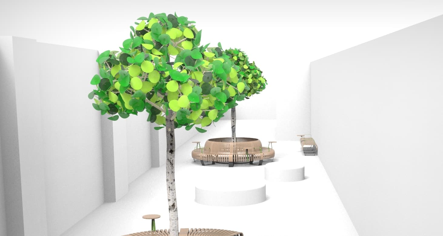 Напольный светильник Green Furniture Concept Leaf Lamp Tree S Green Furniture Concept