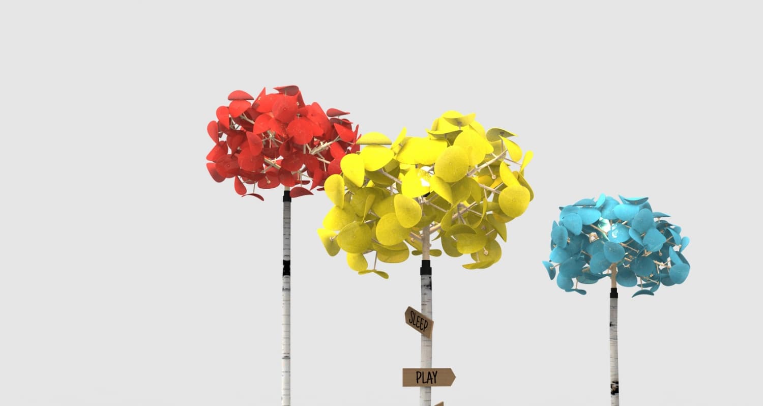 Напольный светильник Green Furniture Concept Leaf Lamp Tree S Green Furniture Concept