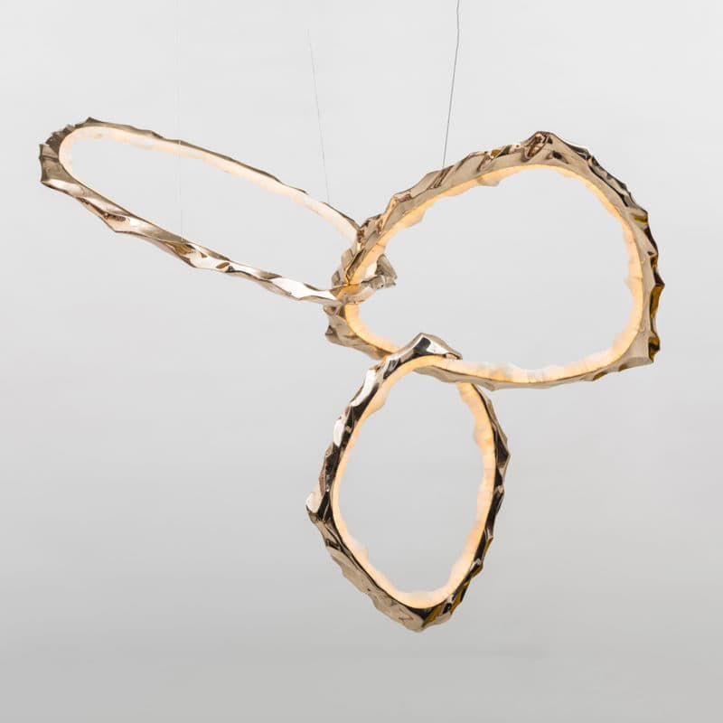 Подвесной светильник Markus Haase Bronze and Onyx Circlet Chandelier