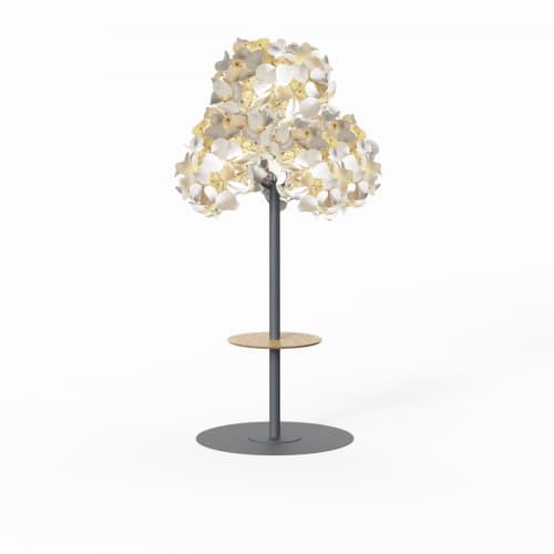 Напольный светильник Green Furniture Concept Leaf Lamp Metal Tree M w Table