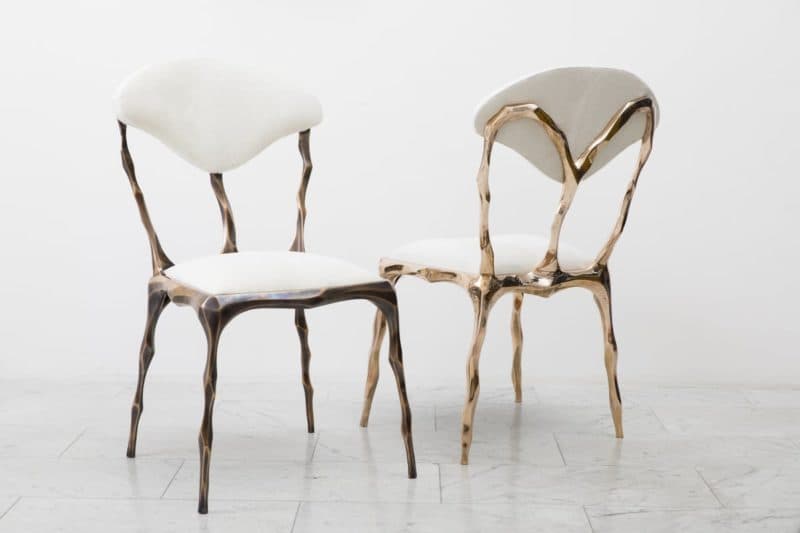 Стул Markus Haase Faceted Bronze Patina Dining Chair