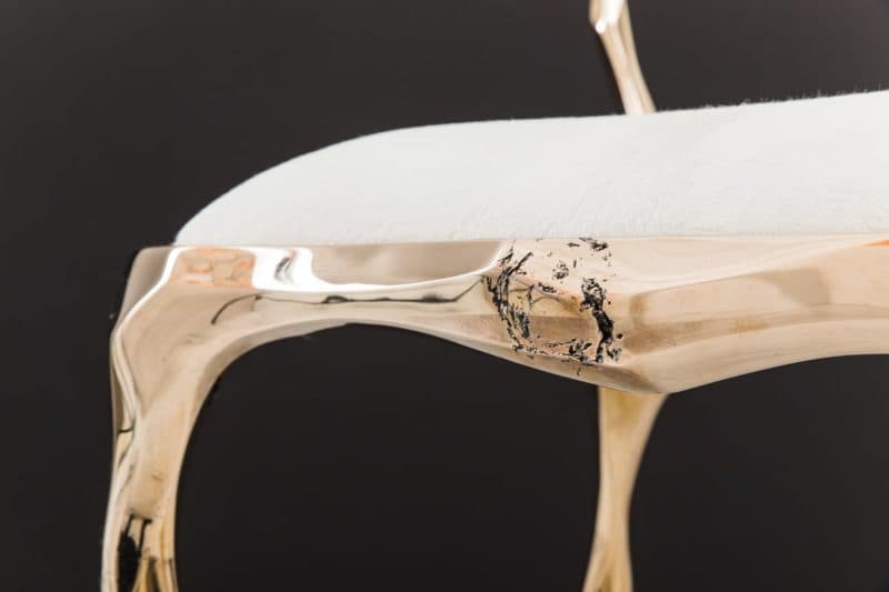 Стул Markus Haase Faceted Bronze Dining Chair