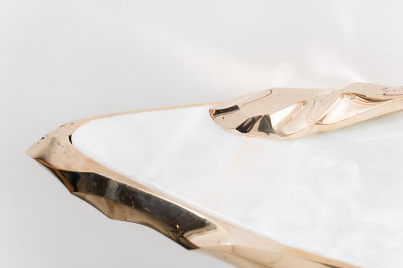 Консоль с зеркалом Markus Haase Bronze and Marble Console with Bronze Mirror