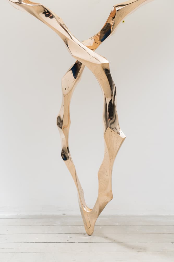 Консоль с зеркалом Markus Haase Bronze and Marble Console with Bronze Mirror