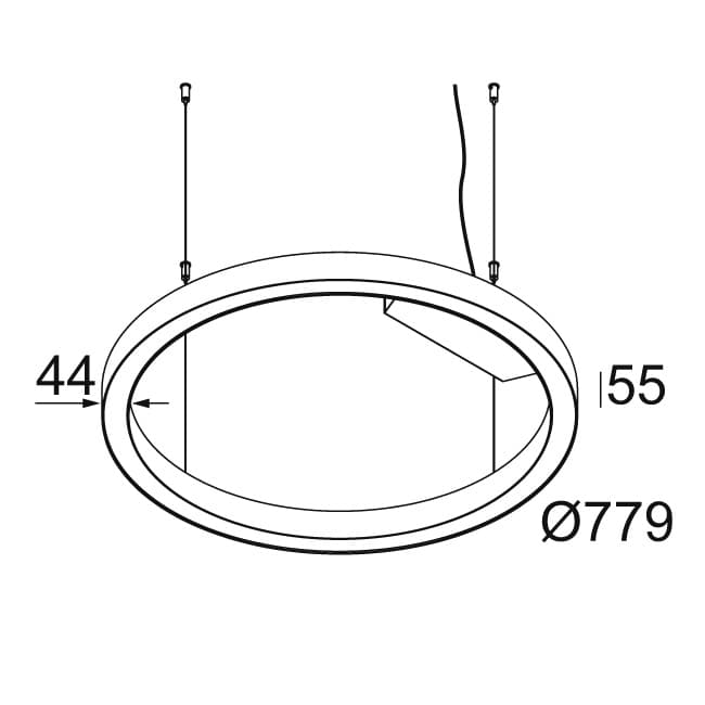 Подвесной светильник Delta Light SUPER-OH! SLIM 80 C SBL DOWN-UP 930 Delta Light