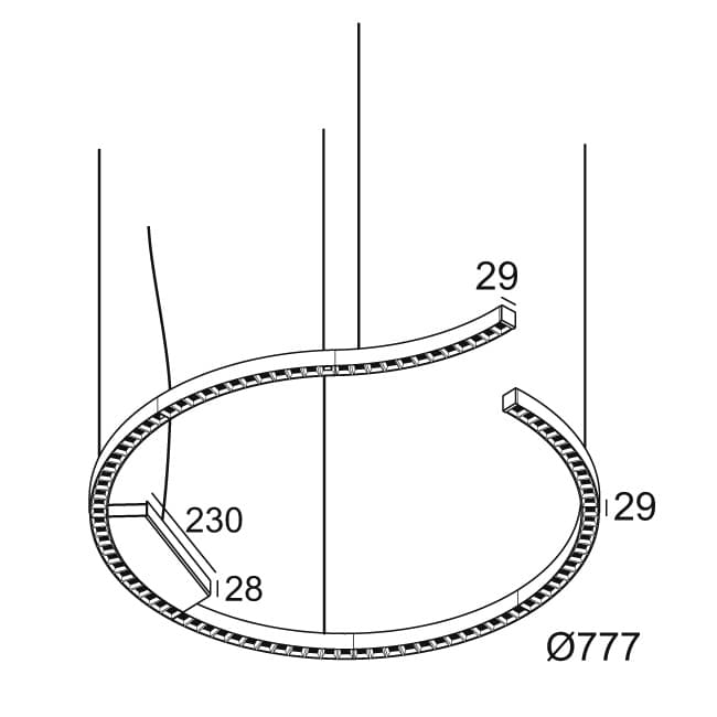 Подвесной светильник Delta Light INFORM R2+ DOWN-UP 92748 DIM5 Delta Light
