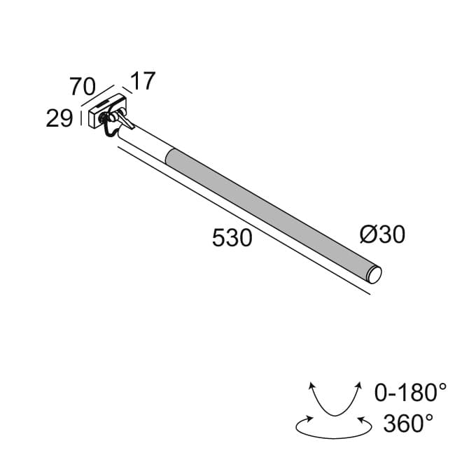 Трековый светильник Delta Light SUPERLOOP-XY180 930 MDL Delta Light