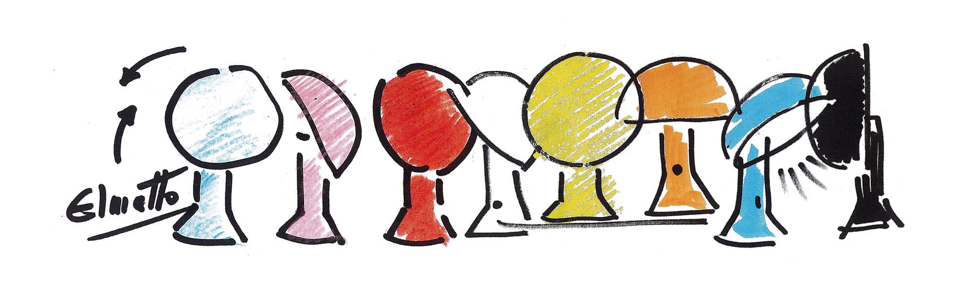 Настольная лампа Martinelli Luce 685 elmetto Martinelli Luce