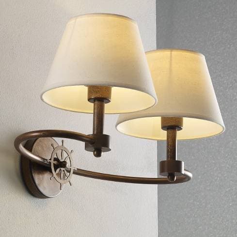 Настенный светильник Lustrarte Nautica Capstan Mod.473/2BA+D20