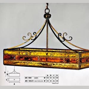 Подвесной светильник  Longobard TOKYO 1005 amber 8F Longobard