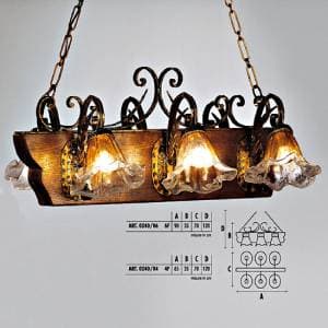 Подвесной светильник  Longobard 0240/04 4F