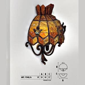 Настенный светильник  Longobard 1234 7240/A 1F Longobard