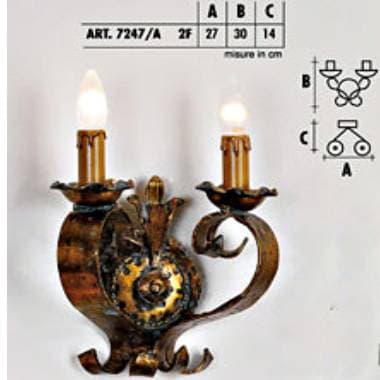 Настенный светильник  Longobard GRANADA 7247/A 2F