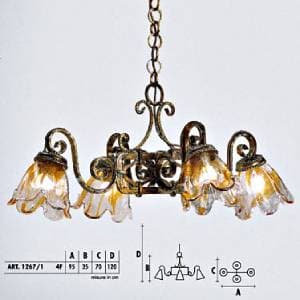Подвесной светильник  Longobard VALENCIA 1267/1 4F Longobard