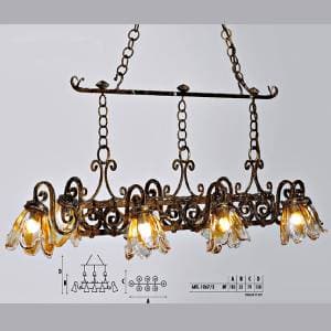 Подвесной светильник  Longobard VALENCIA 1267/1 4F Longobard