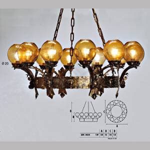 Подвесной светильник  Longobard TOLEDO 0455 8F Longobard