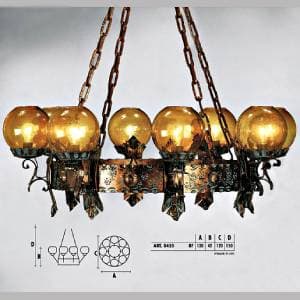 Подвесной светильник  Longobard TOLEDO 0455 8F Longobard