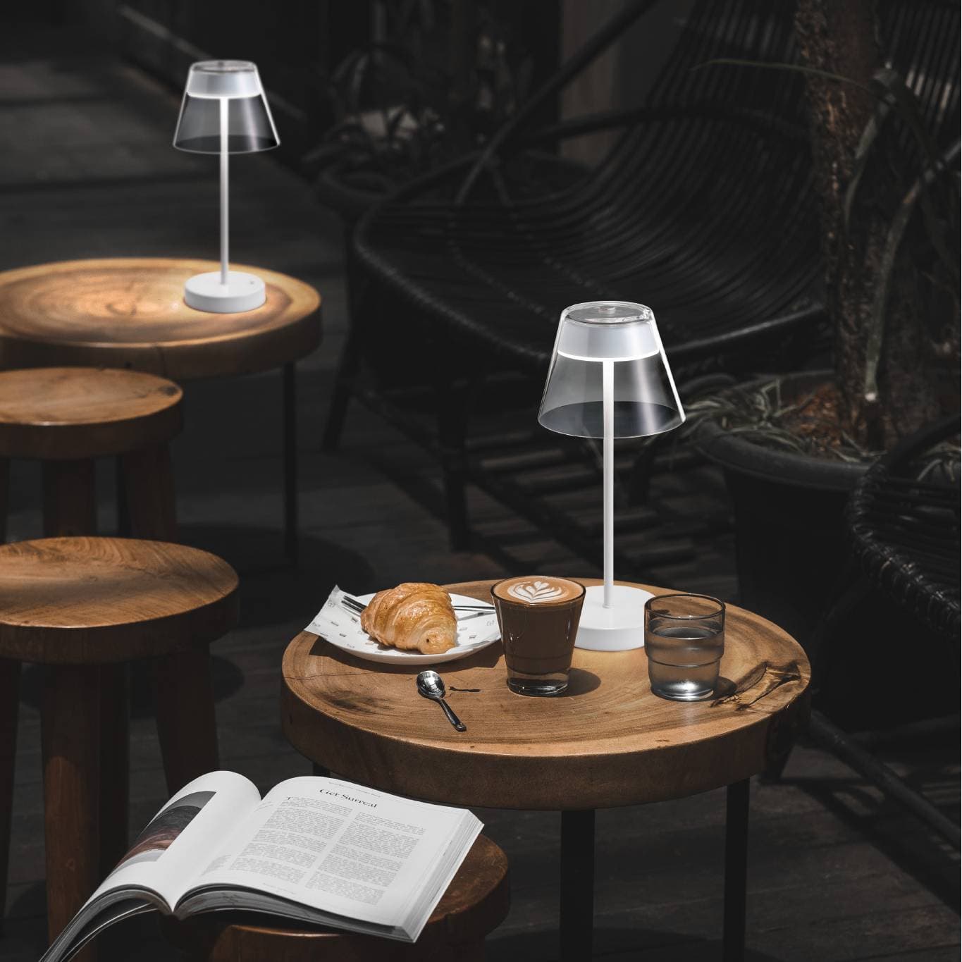 Портативный настольный светильник De Majo Diaphanès L De Majo