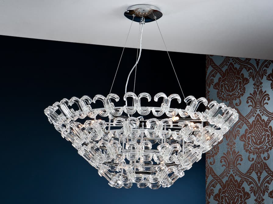 Подвесной светильник Schuller CALIMA 12Л.ХРОМ/СТ SCHULLER