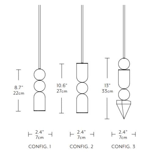 Подвесной светильник Ovature Studios Laur Singles Ovature Studios