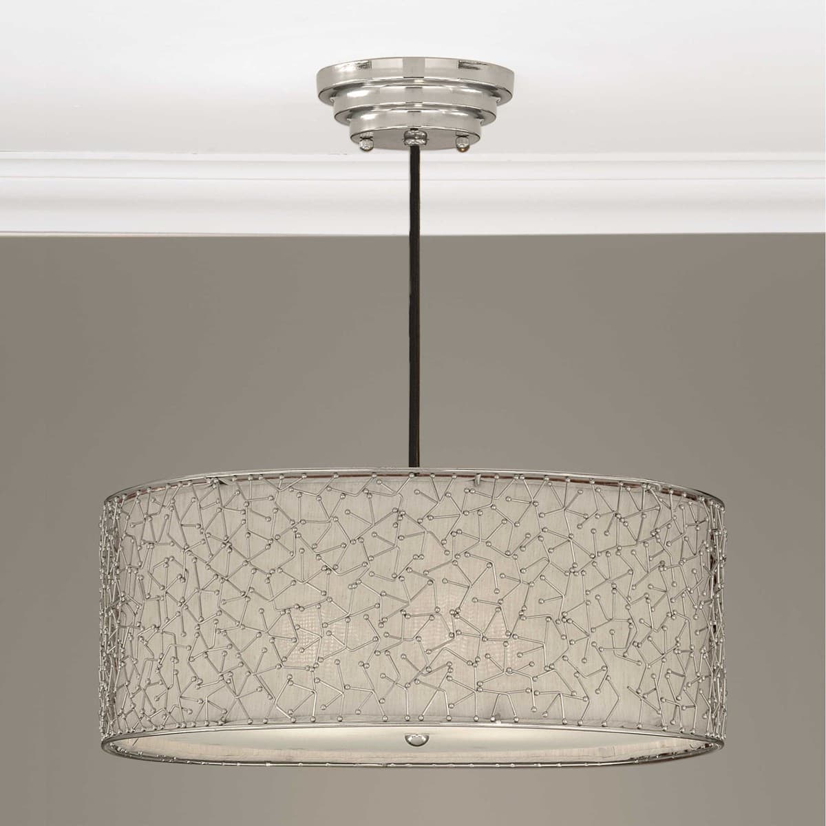 Подвесной светильник Uttermost BRANDON SILVER 3 — фото 2