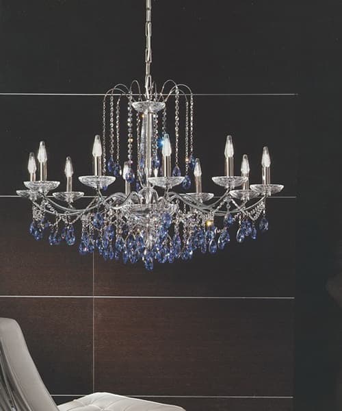 Люстра Emozioni Italiane MI/Orvieto/72/8 SW nic blue