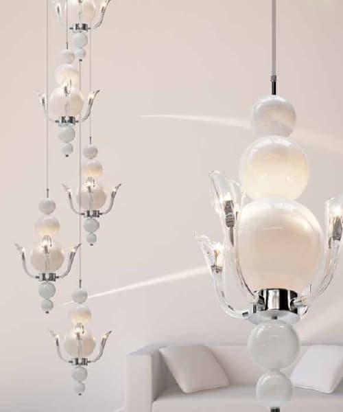 Подвесной светильник Ilfari TEARS FROM MOON H3x4 6422 W Ilfari