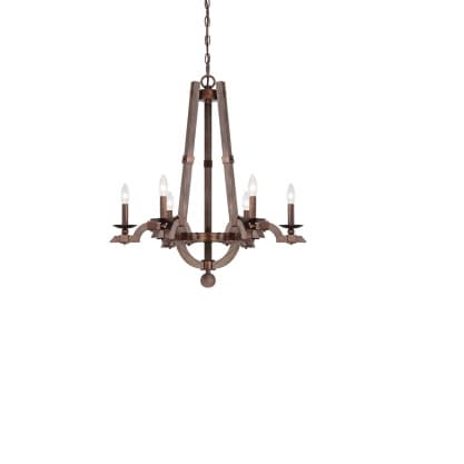 Подвесной светильник Savoy House Berwick 6 Light Wood Chandelier