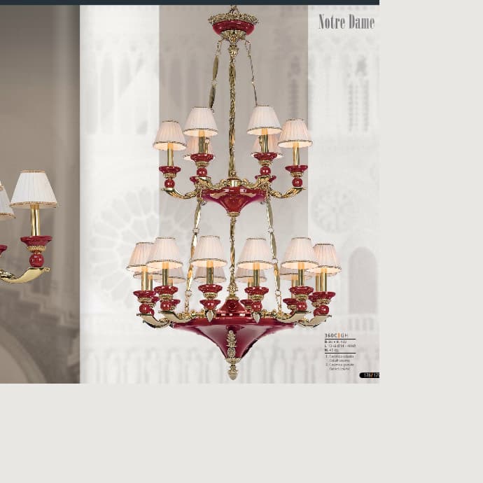 Люстра Riperlamp Notre Dame 360 C GH Riperlamp