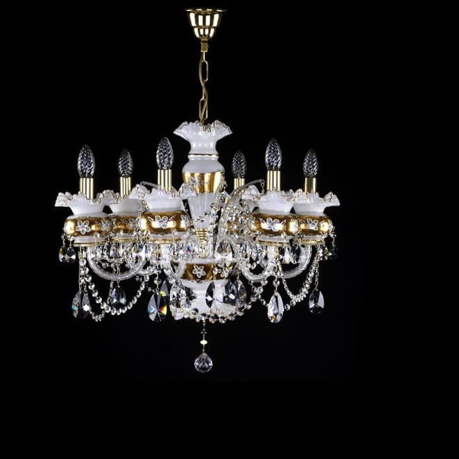 Люстра ArtGlass ESMERALDA VI. white ArtGlass