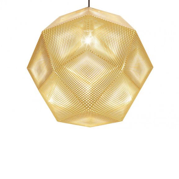 Подвесной светильник Tom Dixon Etch Shade 50cm Brass Tom Dixon