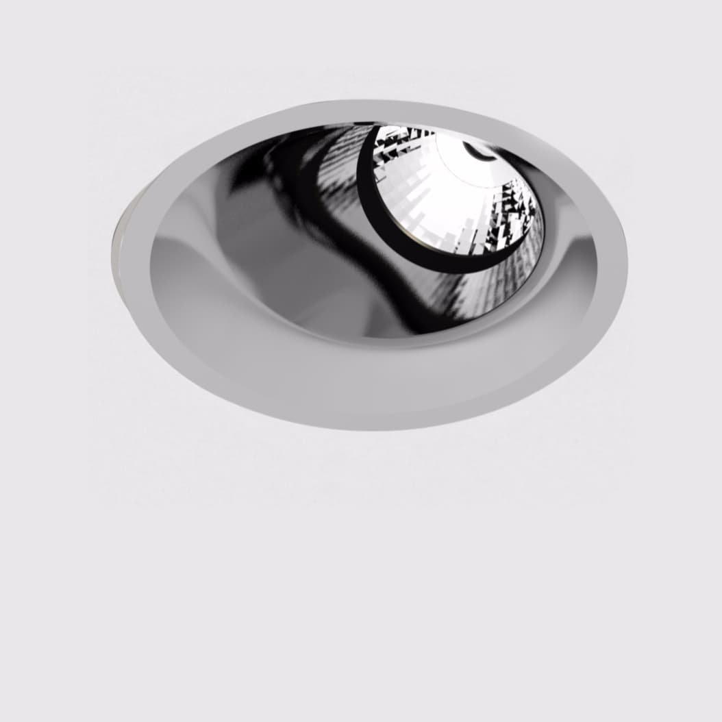 Встраиваемый в потолок светильник Prolicht BIONIQ round wallwash chrome