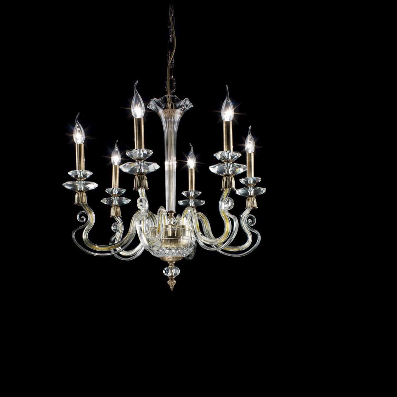 Люстра Ciciriello Lampadari Tecla lampadario 6 luci Ciciriello Lampadari